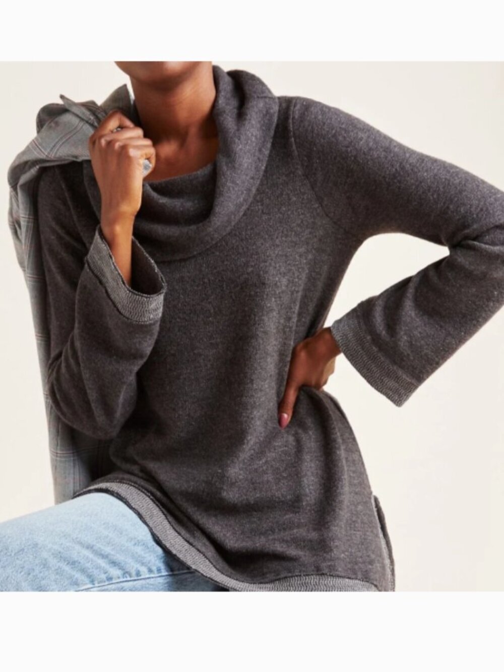 Anthropologie Maeve Risa Hacci Tunic Sweater Top XS
